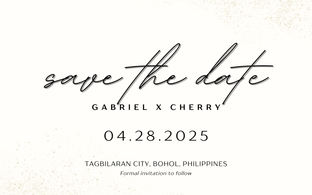 You are Invited! –  Gabriel & Cherry